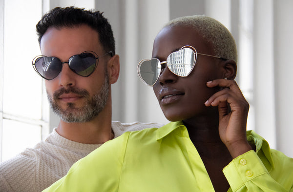 Aj Morgan Metal Oversized Heart Shaped Sunglasses For Women | 86043 Love Session