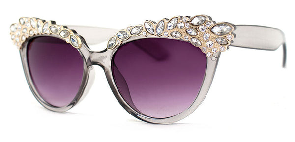 aj morgan Oversized Cateye Sunglasses with Rhinestones | 59122 - Princess Mano