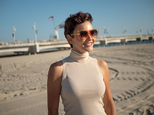 Aj Morgan Oversized Cute Rectangular Sunglasses For Women | 39084 - Good Life