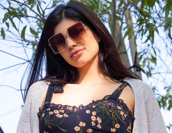 Aj Morgan Oversized Retro Boho Metal Sunglasses / 88563 Flat Screen