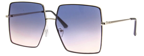 aj morgan Oversized Retro Boho Metal Sunglasses / 88563 Flat Screen
