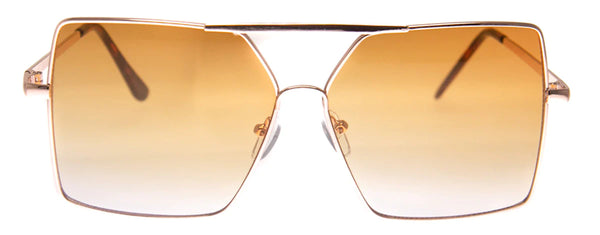 Aj Morgan Oversized Retro Metal Aviator Sunglasses / 88562 The Big Grin