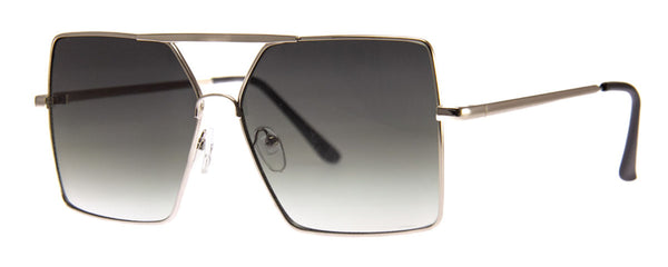 Aj Morgan Oversized Retro Metal Aviator Sunglasses / 88562 The Big Grin