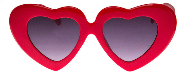 Aj Morgan Oversized Statement Heart-Shaped Sunglasses For Women / Warm Hearted 39179