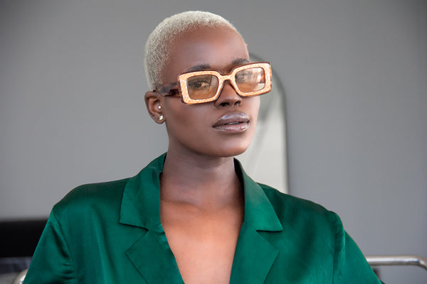 Aj Morgan Posh Rectangular Printed Sunglasses Women / 88570 Helinski