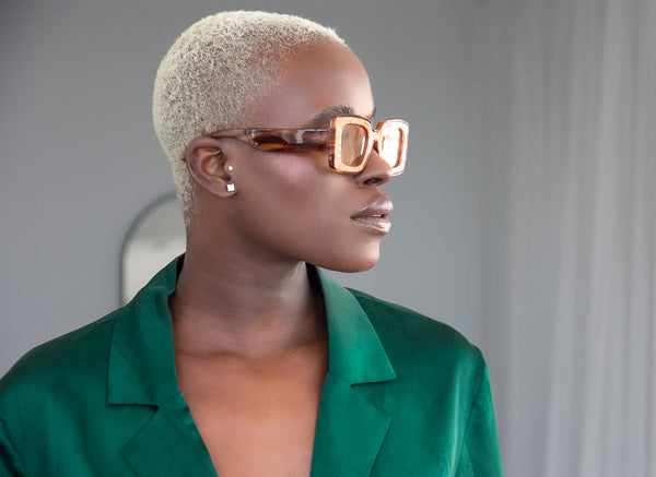 Aj Morgan Posh Rectangular Printed Sunglasses Women / 88570 Helinski