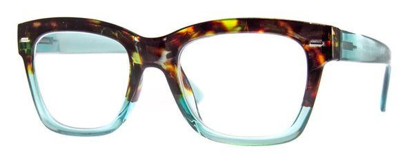 aj morgan Rectangular Two-Toned Readers for Women and Men / 54391 Courier