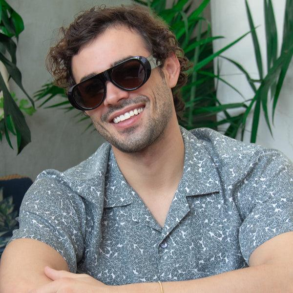 Aj Morgan Retro Chunky Aviator Sunglases For Women And Men / Security - 39204