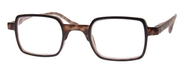aj morgan Retro Eclectic Square Two-Toned Readers with for Women and Men / 54403 Old Hickory