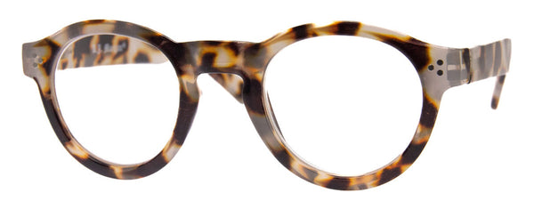 Aj Morgan Retro Round Readers In Tortoiseshell Hues For Women And Men / 81068 Notable E