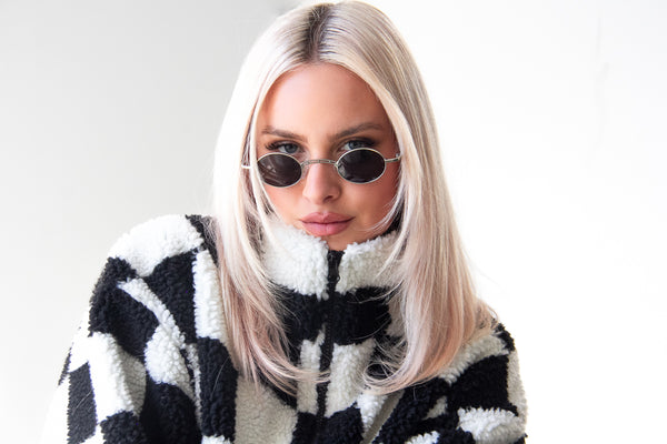 Aj Morgan Retro Small Metal Oval Sunglasses For Men And Women / Bugsy - 86054