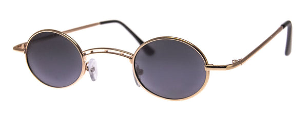 aj morgan Retro Small Metal Oval Sunglasses for Men and Women / Bugsy - 86054