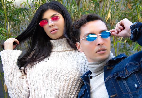 Aj Morgan Trendy Oval Mirrored Metal Sunglasses For Women & Men / 88560 Delta