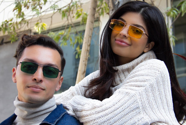 Aj Morgan Unisex Metal Rectangular Aviator Sunglasses / 88561 Soft Landing