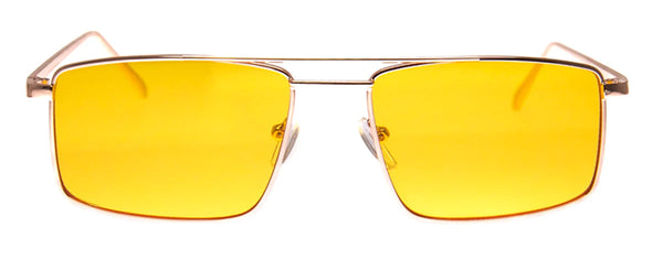 Aj Morgan Unisex Metal Rectangular Aviator Sunglasses / 88561 Soft Landing