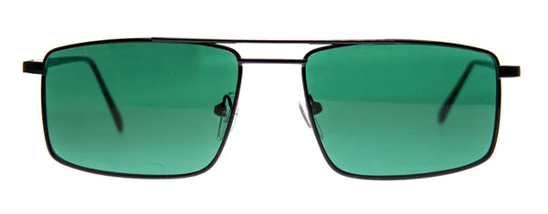 Aj Morgan Unisex Metal Rectangular Aviator Sunglasses / 88561 Soft Landing