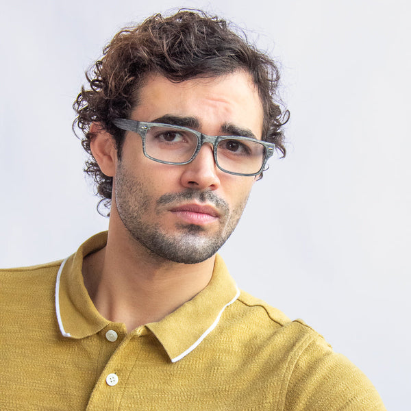 Aj Morgan Unisex Rectangular Readers With A Unique Wood Grain Texture / 54432 Boardroom