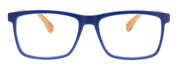 Aj Morgan Unisex Rectangular Readers With Wood Like Temples For Women And Men / 81067 Reliable