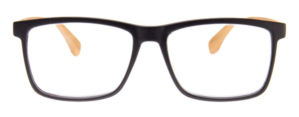 Aj Morgan Unisex Rectangular Readers With Wood Like Temples For Women And Men / 81067 Reliable
