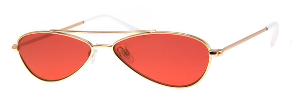aj morgan Vintage-Inspired Funky Oval Metal Sunglasses | 59199 - Snippet