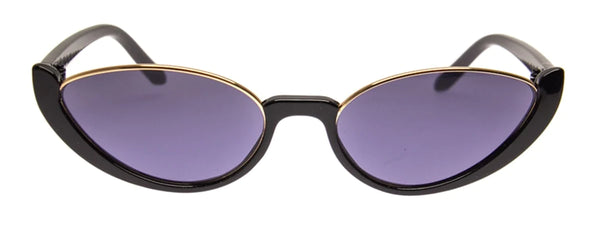 Aj Morgan Vintage Inspired Half Rim Cat-Eye Sunglasses For Women / 88555 Dippy
