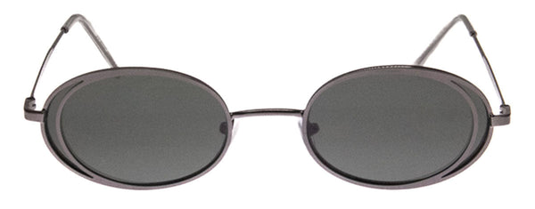 Aj Morgan Vintage-Inspired Metal Oval Sunglasses With Cutout Details For Women And Men / 84136 - Ditto