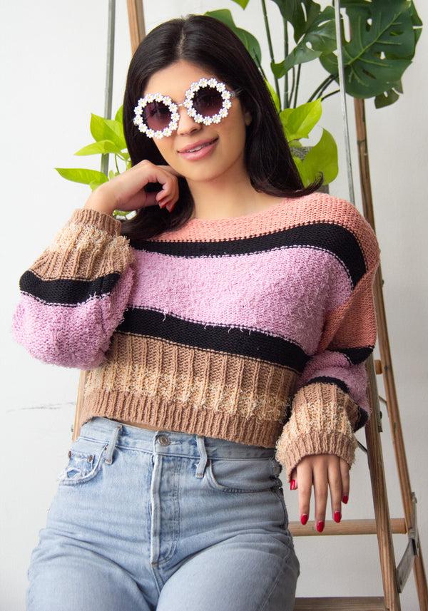 Aj Morgan Vintage-Inspired Round Sunglasses With Daisy Trim For Women / 84108 Daisy Mae