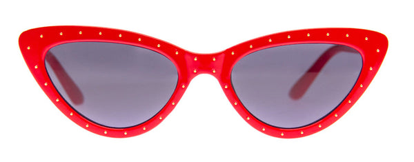 Aj Morgan Vintage Inspired Studded Cat-Eye Sunglasses For Women / 84109 Never Lonely