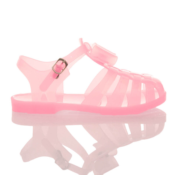 Ajvani Flat Bow Jelly 90's Sandals - U2453
