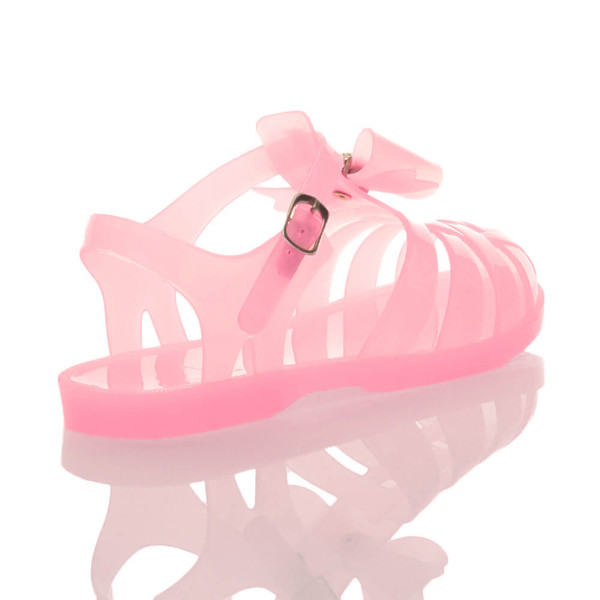 Ajvani Flat Bow Jelly 90's Sandals - U2453
