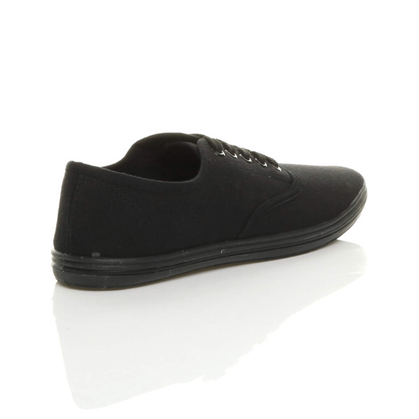 Ajvani Flat Canvas Plimsolls Lo-Top Trainers - R8612