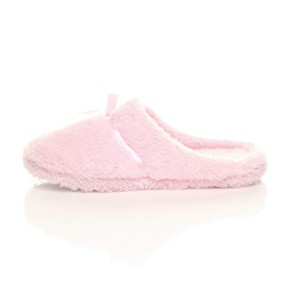 Ajvani Flat Fleece Fluffy Mules Slippers - G6413