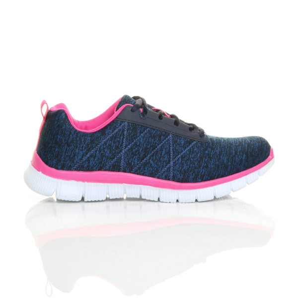 Ajvani Flat Memory Foam Lace Up Trainers - U6278
