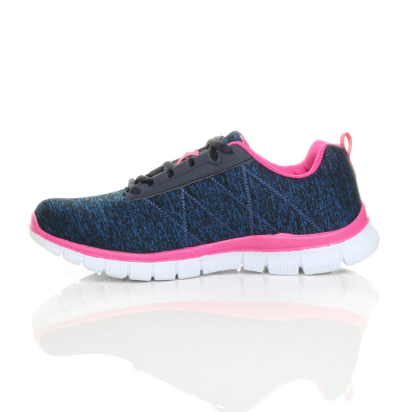 Ajvani Flat Memory Foam Lace Up Trainers - U6278