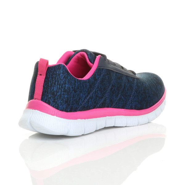 Ajvani Flat Memory Foam Lace Up Trainers - U6278