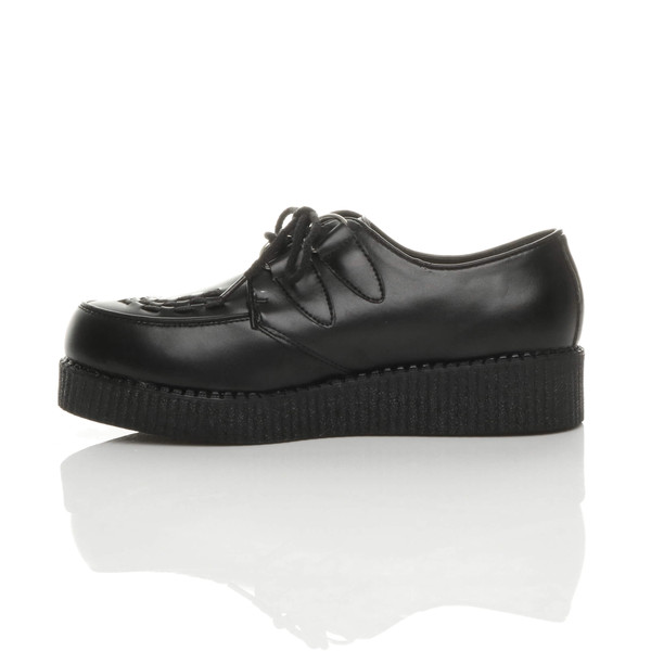 Ajvani Flat Wedge Platform Creepers Shoes - W8373