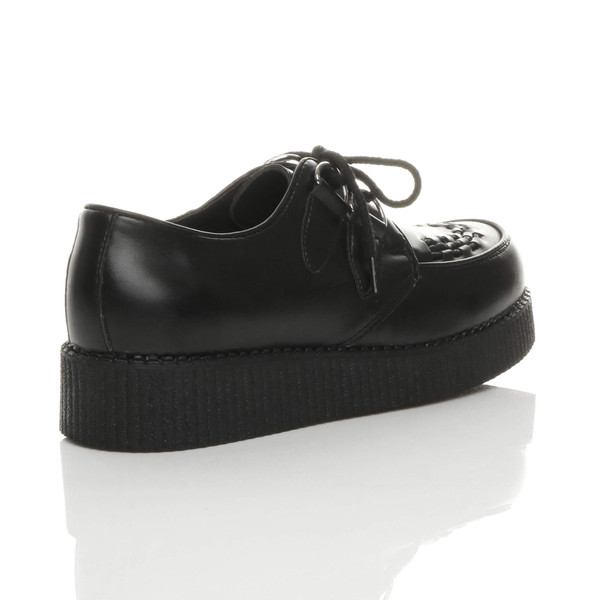 Ajvani Flat Wedge Platform Creepers Shoes - W8373