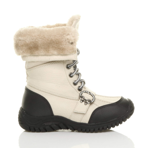 Ajvani Flat Winter Snow Calf Boots - Z5105