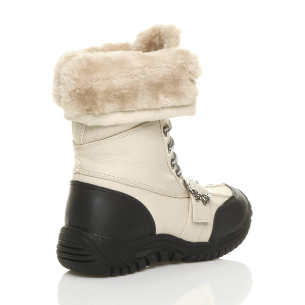 Ajvani Flat Winter Snow Calf Boots - Z5105
