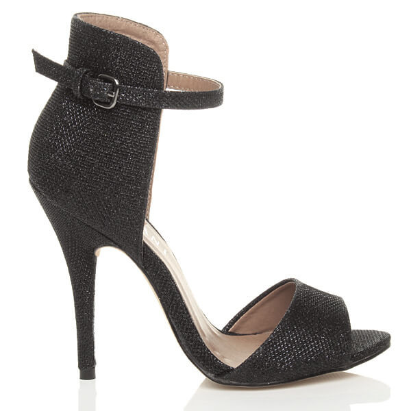 Ajvani High Heel Contrast Ankle Cuff Sandals - Z3328