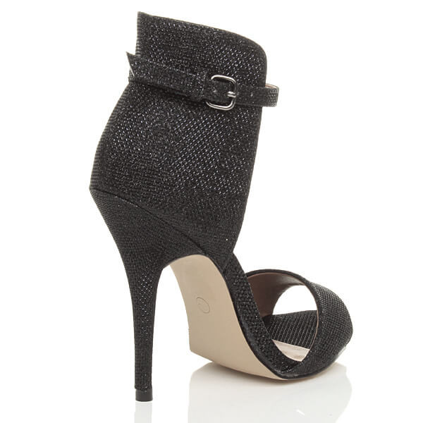 Ajvani High Heel Contrast Ankle Cuff Sandals - Z3328