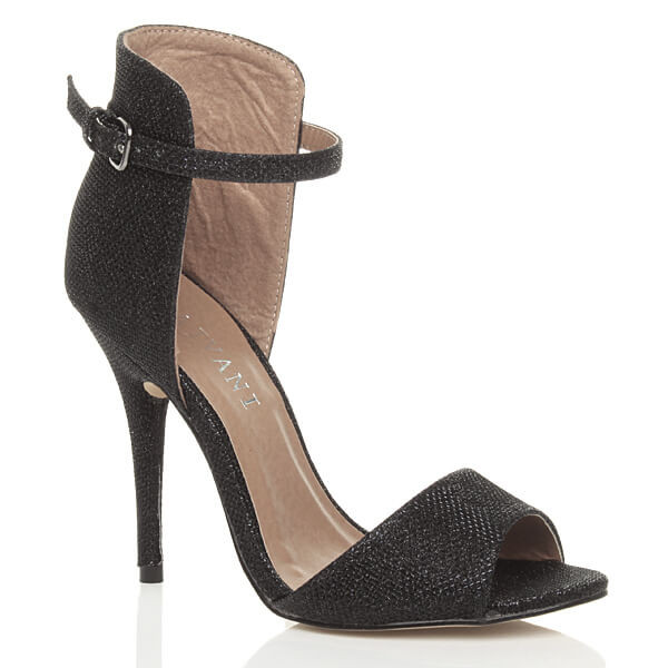 ajvani High Heel Contrast Ankle Cuff Sandals - Z3328