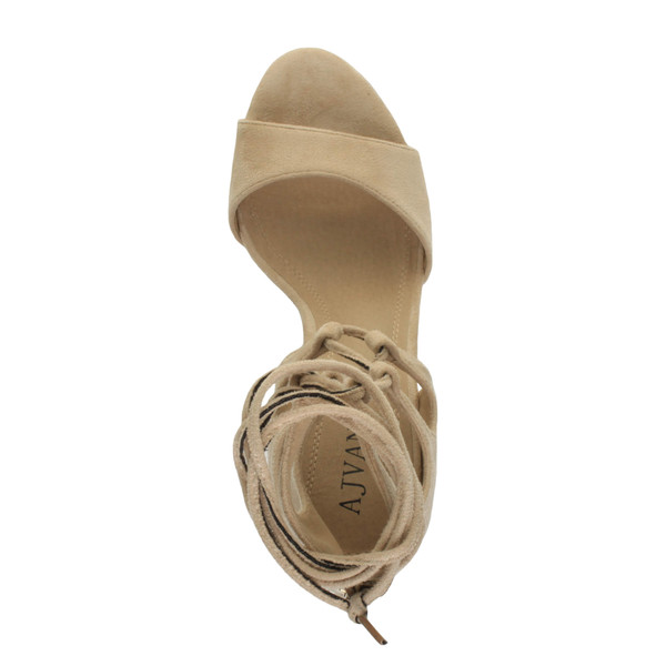 Ajvani High Heel Ghillie Peep Toe Shoes - F2350