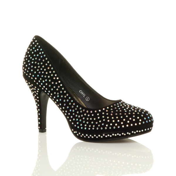 ajvani High Heel Platform Court Shoes - D8196