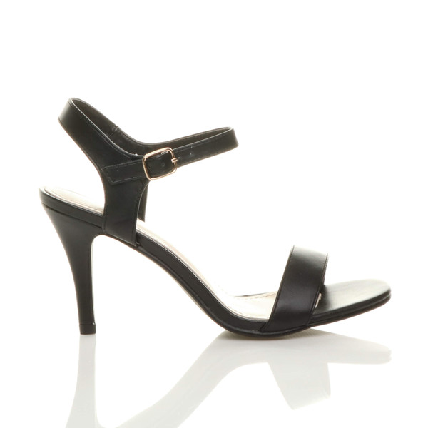 Ajvani High Heel Strappy Buckle Sandals - C8586