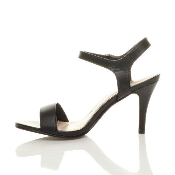 Ajvani High Heel Strappy Buckle Sandals - C8586