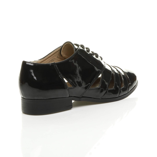 Ajvani Low Heel Cut Out Oxford Shoes Brogues - E7349