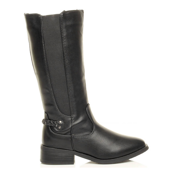 Ajvani Low Heel Riding Chelsea Boots - F7305