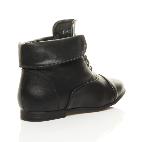 Ajvani Low Heel Vintage Pixie Ankle Boots - I5323