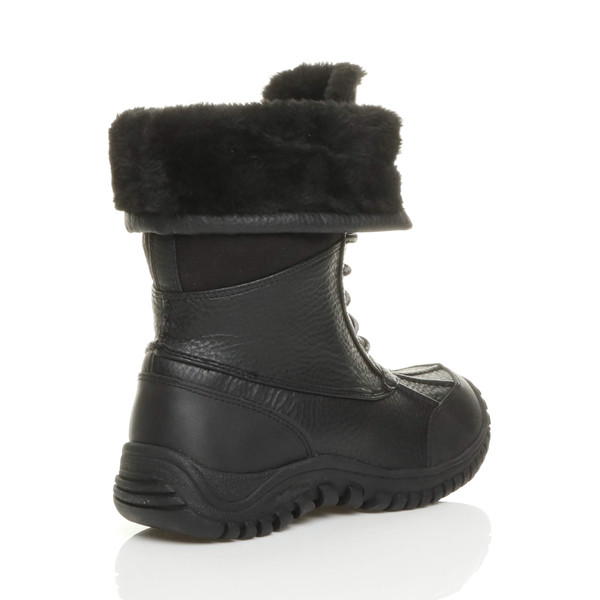 Ajvani Low Heel Winter Snow Ankle Calf Boots - O1698